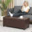40" Faux Leather Storage Ottoman Bench With Tufted Button-1483342861