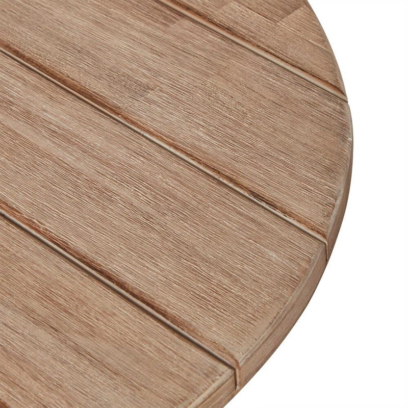 Keosauqua Round Acacia Outdoor Side Table , 60cm W 60cm D