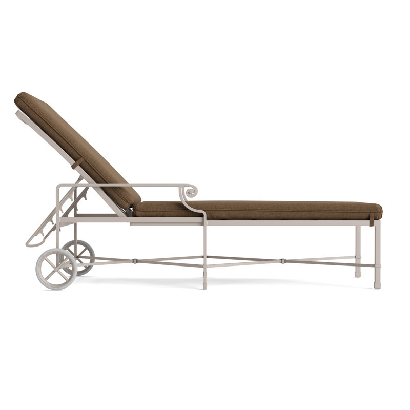 Venetian Outdoor Chaise Lounge, Fusion Moccasian, Dove Smooth