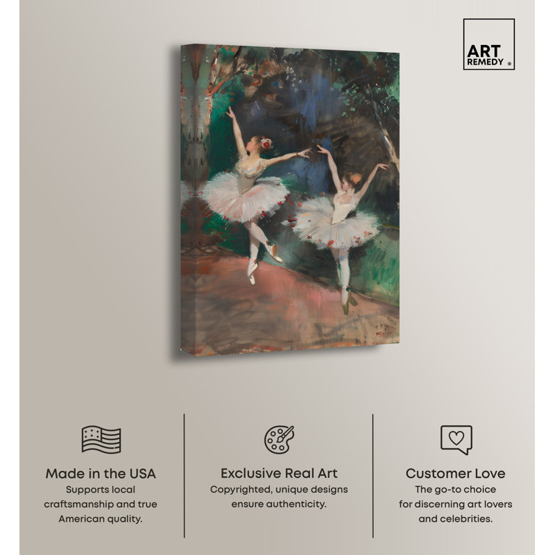 Classical Ballerinas Impressionist Canvas Wall Art, 20" x 30"