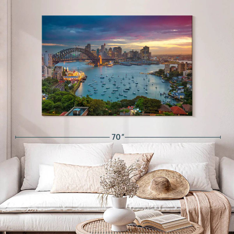 Sireci Sydney Harbour Sunset, 34" H x 51" W