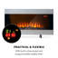 Basel Klarstein 91cm W Silver Electric Fireplace Insert with 2 BTU