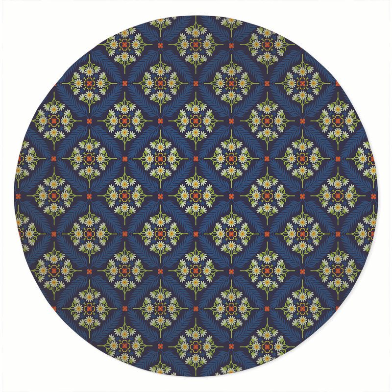 Tapis d'extérieur Eden, Rond 5 pi