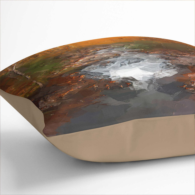 Square Cushion, Stone, 55cm H x 55cm W x 20cm D