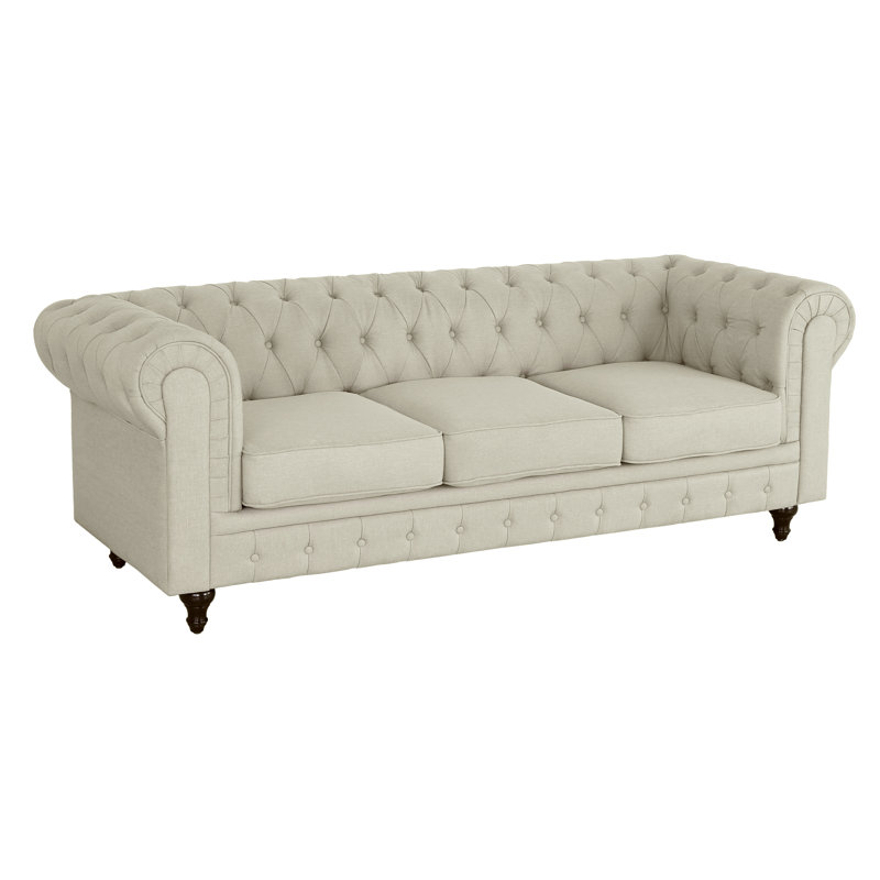 Garett Upholstered L-Shaped Sectional, Beige, Left Hand Facing