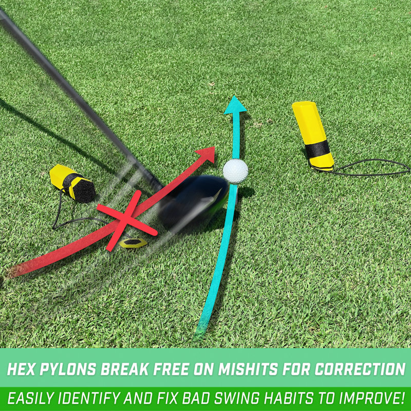 Pylônes Gosports Golf HEX TRACK Swing Path