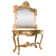 Chateaux De Rochecotte Gilded Console Table And Mirror Set