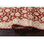 Tapis de couloir rouge / beige / or / gris en laine noué à la main de conception unique 2 pi 6 po x 9 pi 6 po