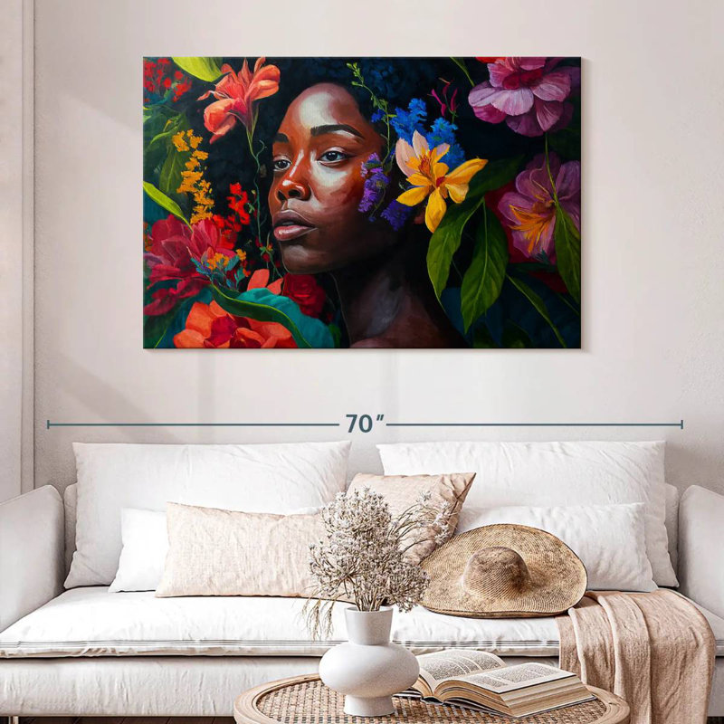 Beauté africaine tropicale Leisha, H 32 po x l 48 po