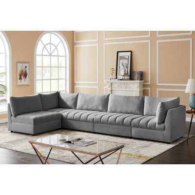 Hallelujah Velvet L-Shaped Sectional Reversible