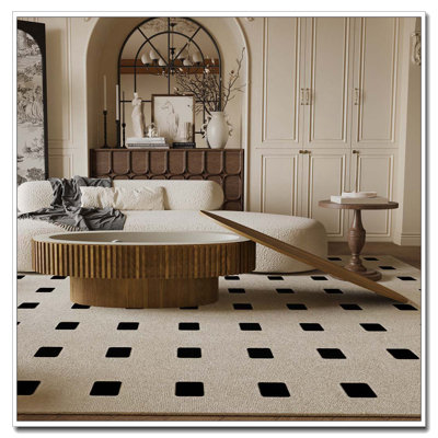 47'' Oval Coffee Table with Storage Solid Wood