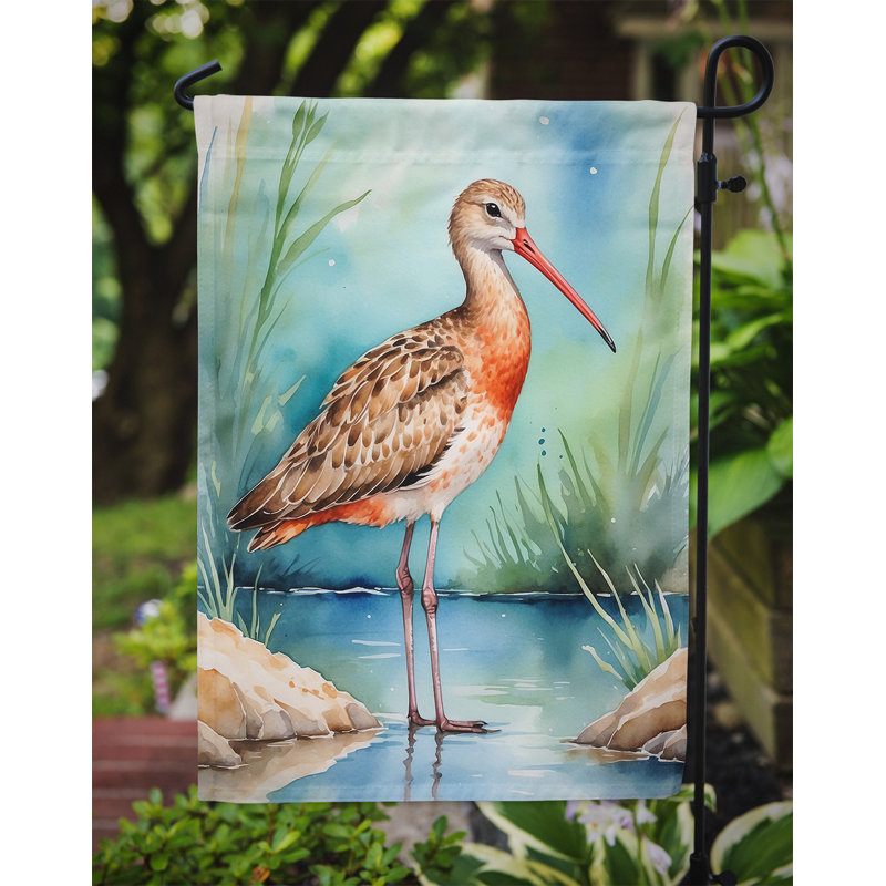 Drapeau de jardin Surfbird Bird, Marbre marbré