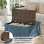 Table basse carrée avec rangement caché Jareal, table basse de style campagnard, table basse à plateau relevable pour le salon-1518612870