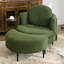 Fauteuil rembourré simple avec repose-pieds mobile-2106957799