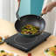 Brûleur de comptoir électrique à induction 750W 750W avec panneau tactile 8 programmes de cuisson préréglés