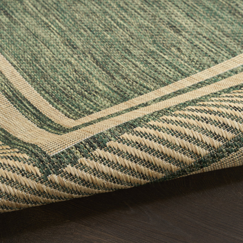 Dippold 2' x 3' Green Modern Rug, Green, Rectangle 2' x 3'