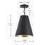Luminaire semi-encastré à dôme moderne 1-E26-2133637275