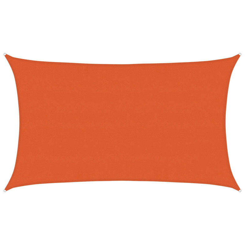 5m x 8m Rectangle Shade Sail, Orange