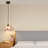 Single-head Pink Flower Pendant Lighting