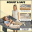 Hamac matelassé à double couche avec barre d'écartement courbée en V et coussin amovible-1694166156