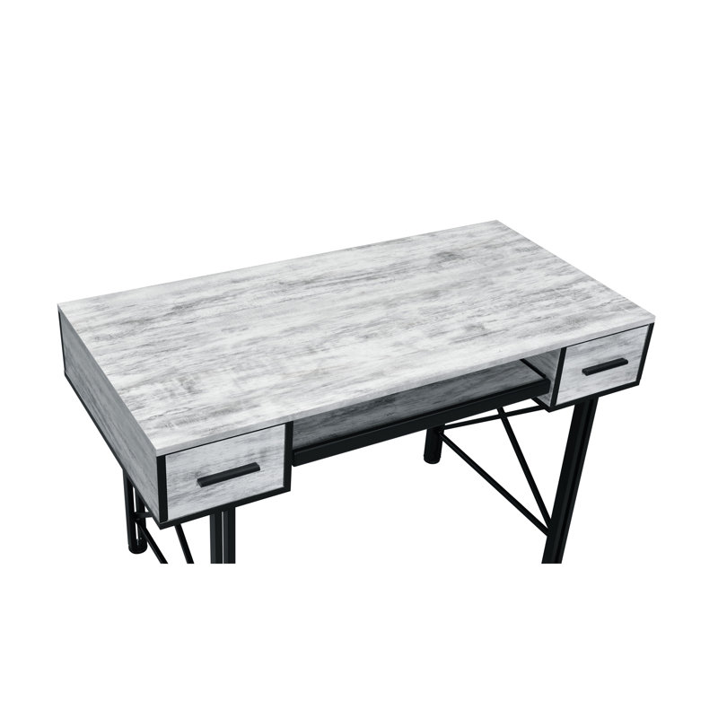 Antique White Finish Computer Desk