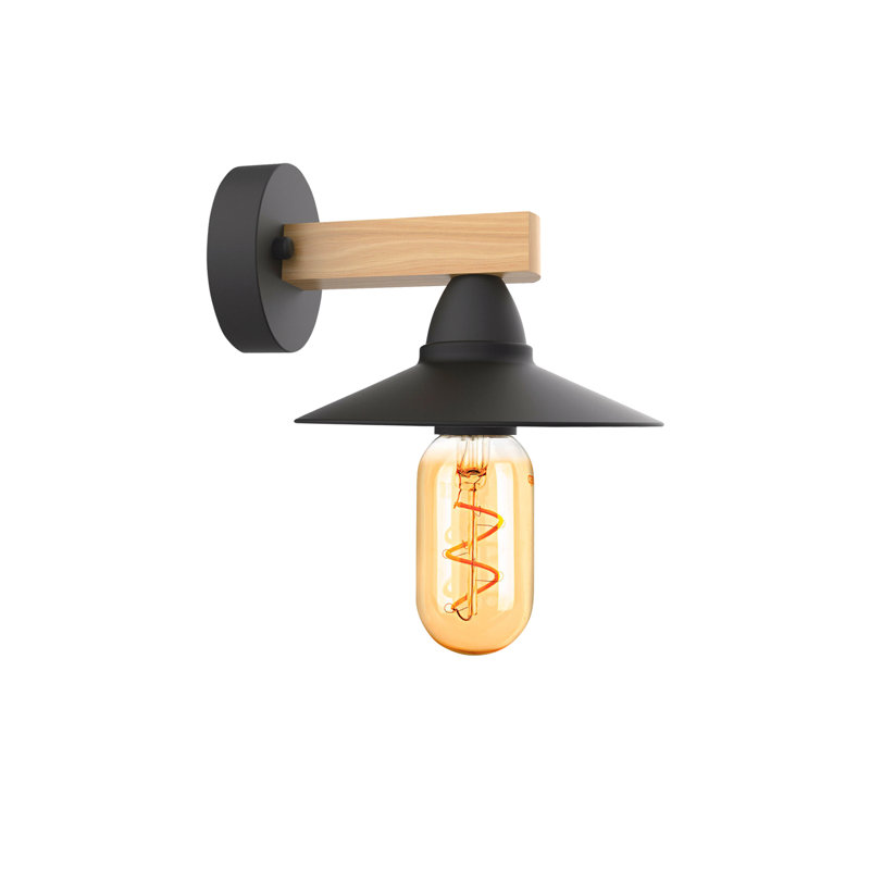 Doegolia Armed Sconce, Black, Yes