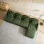 Teddy Fabric Cloud Sofa,Curved Backrest and Armrest with Curved Lumbar Pillows-1478361733