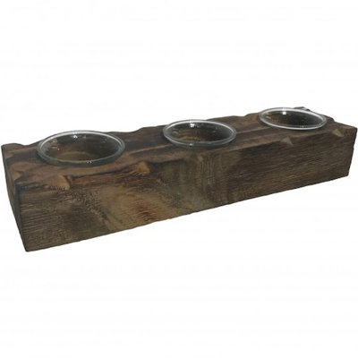 Petite votive en bois Union Rustic