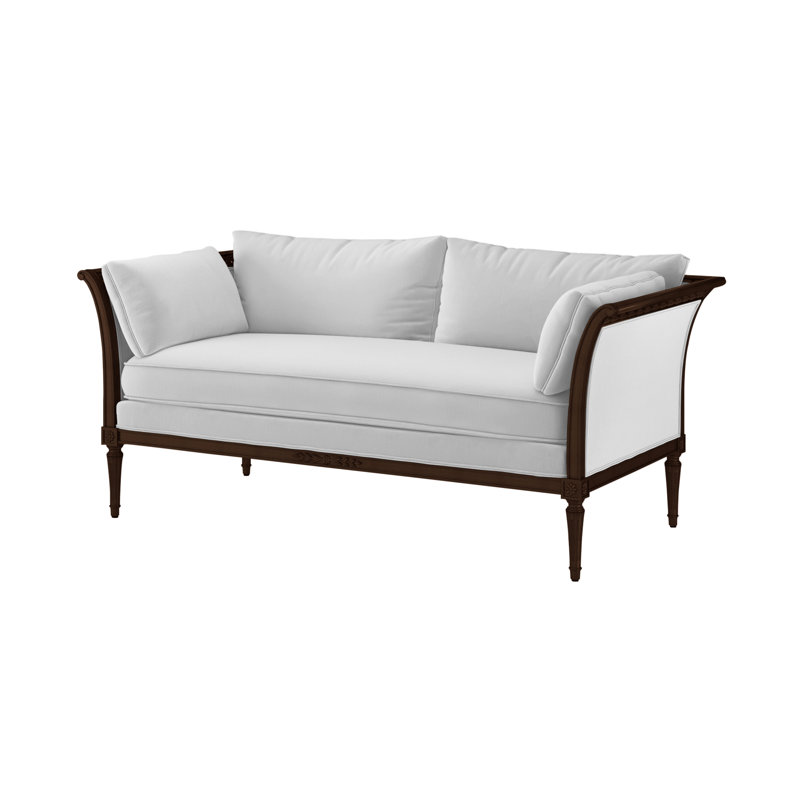 Cara Sofa, Page Snow (Performance fabric), Expresso