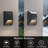 1-Light 9''H Dimmable LED Black Iron Outdoor Wall Light
