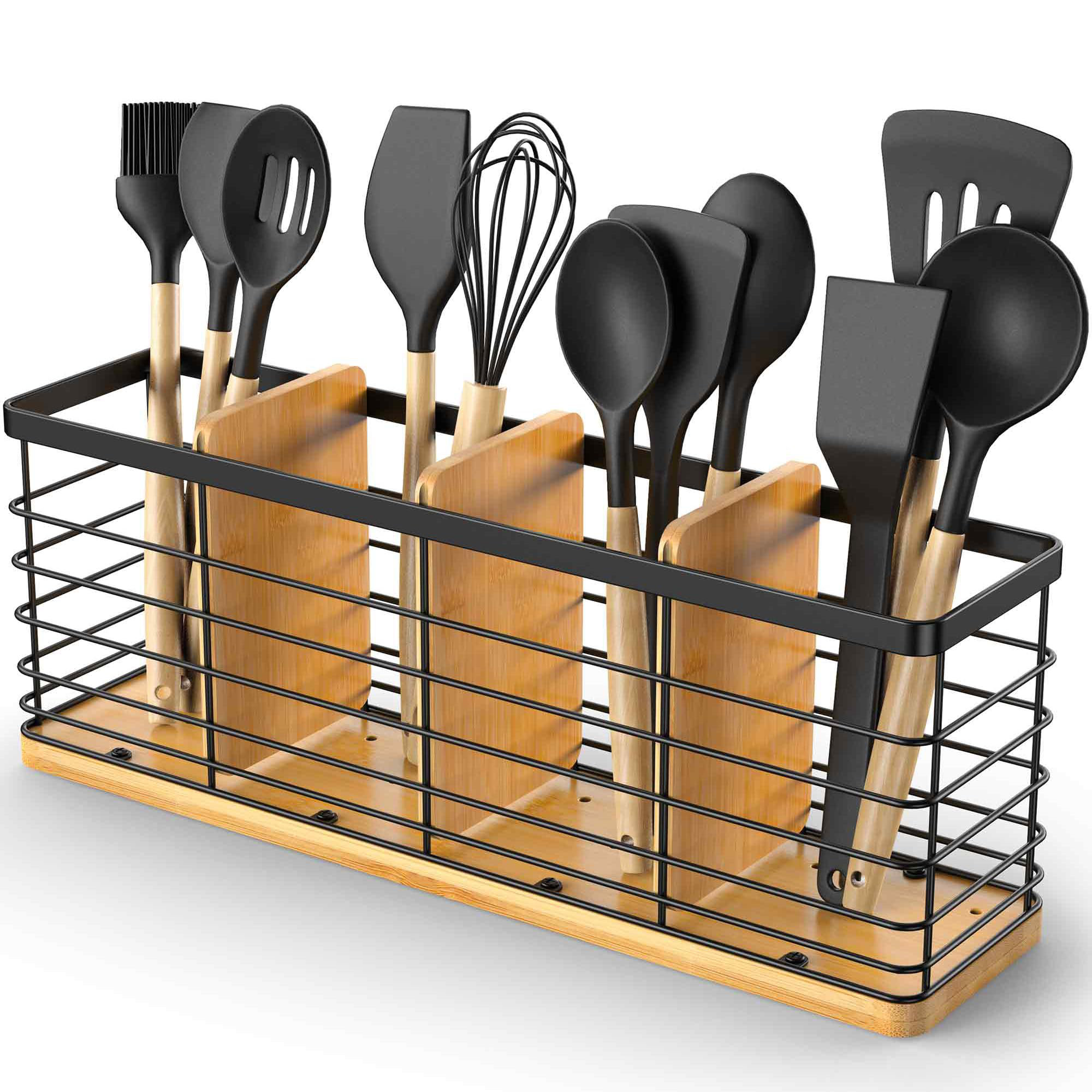 Black Utensil Holder Kitchen Design