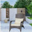 Chaise d'extérieur rembourrée