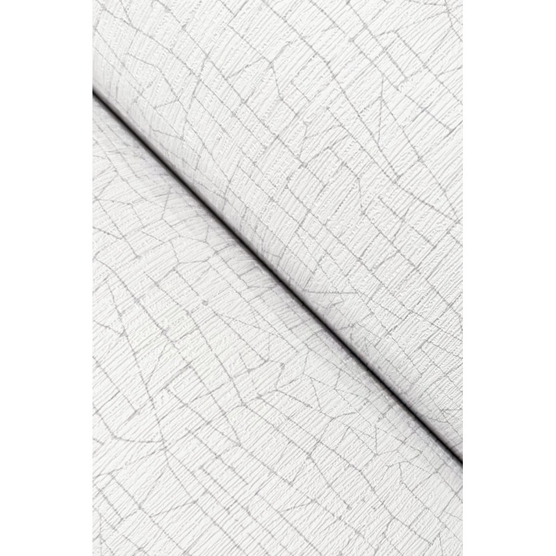 Abstract Vinyl Wallpaper Roll, Optic White
