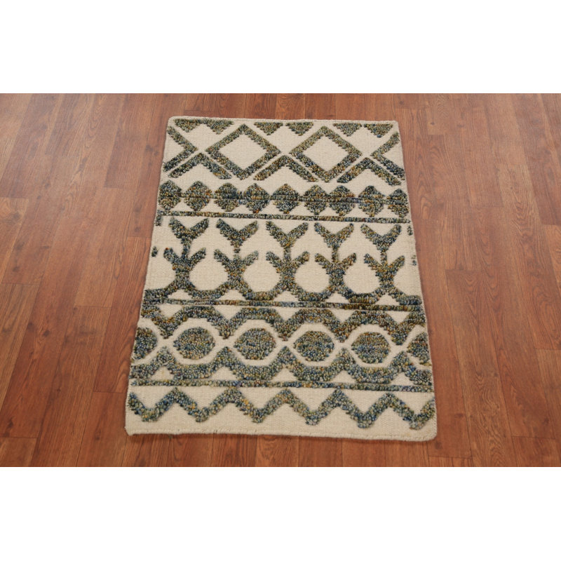 Geometric Moroccan Oriental Accent Rug 2x3