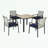 5-Piece Patio Dining Table Sets with Umbrella Hole-972379497