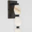 Sean Lavin Collier 28 Sconce in Polished Nickel with Alabaster shade-1318825731-1318825729