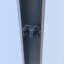 Porte de douche coulissante double l 56 à 60 po x H 75 po, cadre en alliage d'aluminium, verre trempé clair de 1/4 po (6 mm) d'épaisseur.