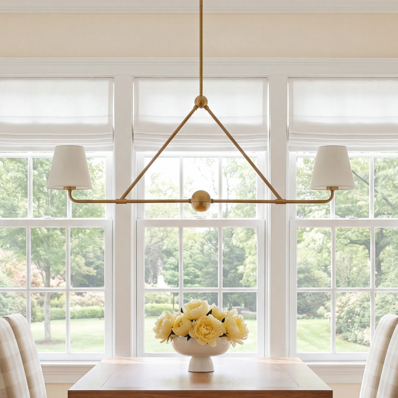 Kinston 2-Light Chandelier, White