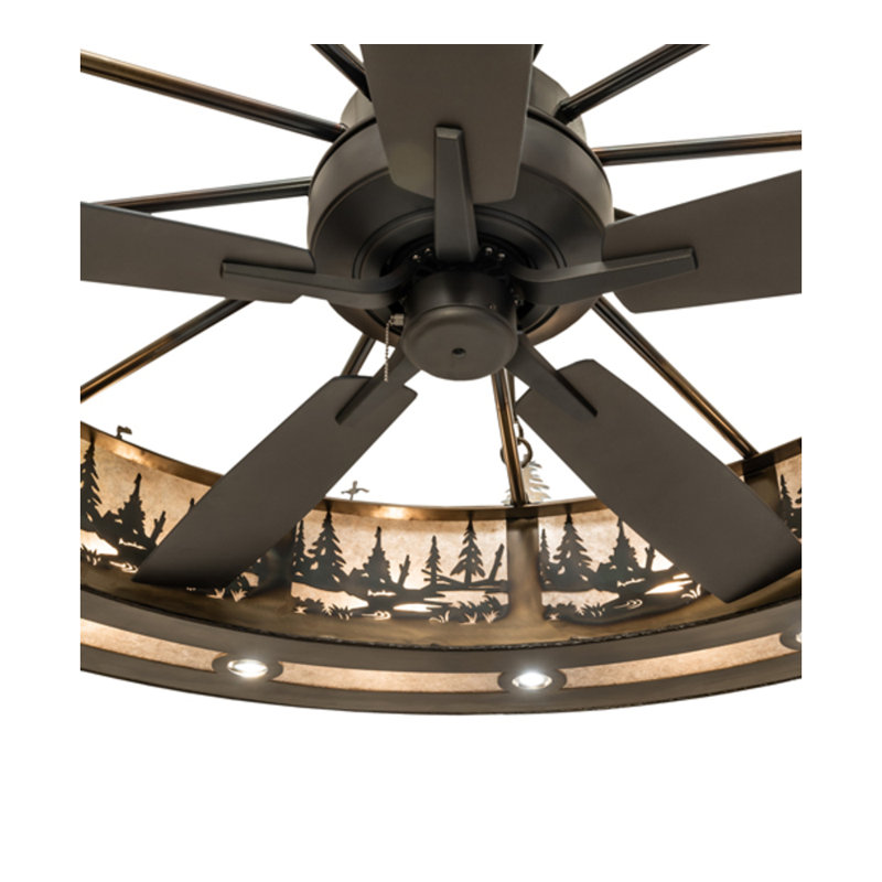 Tall Pines LED Downrod Ceiling Fan