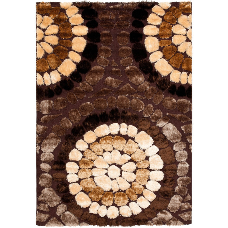 Miami Shag Performance Geometric Rug, Rectangle 5'3" x 7'6"