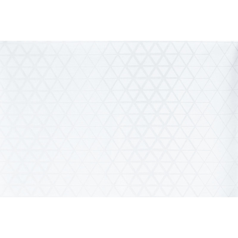 Cotton Damask Duvet Cover Set with Pillowcases, White, Double - 2 Pillowcases (80 x 80 cm)