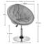 Upholstered Swivel Tufted Barrel Chair-690572143