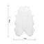 Artie Irregular Shaped Super Soft White Shaggy Area Rug