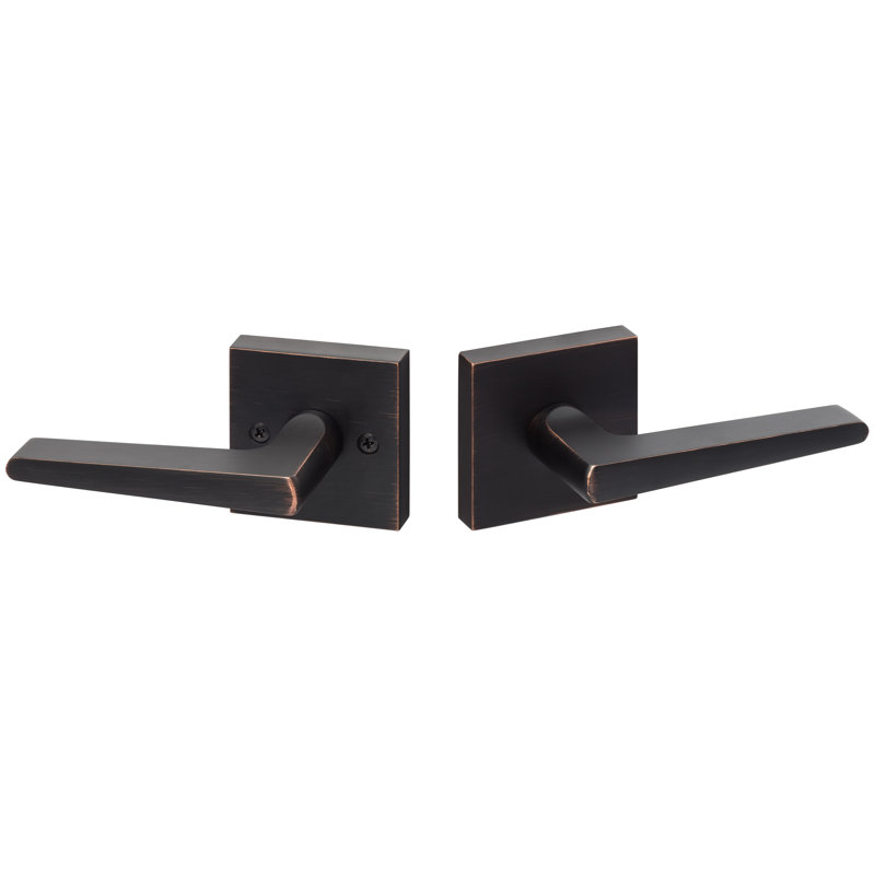 Basel Square Passage Lever, Vintage Bronze