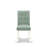 5 Piece Dining Room Table Set contain A Modern Kitchen Table and Willow Green Polyester Fabric 4 Modern Chairs, Linen White-1501928231-1501928229