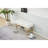 Upholstered Shoe Storage Bench With Cushioned Seat, End Of Bed Bench With Open Shelf And Metal Legs For Entryway-1590234157