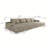 Boneless 135"Large size modular cloud sofa 6 seats down sofa bed apartment living room sofa ,No Assembly Required-1600417666-1600417668