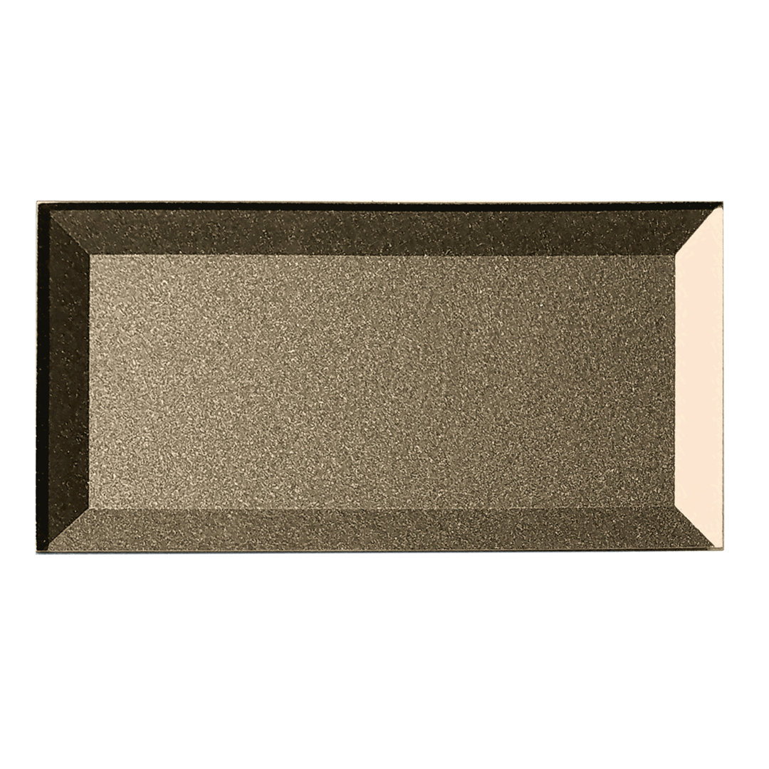Secret Dimensions 3 in. x 6 in. Diamond Grade Glass Reverse Beveled Subway Decorative Kitchen & Bathroom Wall Tile Abolos 