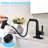 Waterfall-style Kitchen/bathroom Faucet With Pull-down Shower Head, Single Handle And 360° Rotating Stainless Steel Single Hole Or 3-hole Kitchen Sink/bathroom Faucet.-108230430