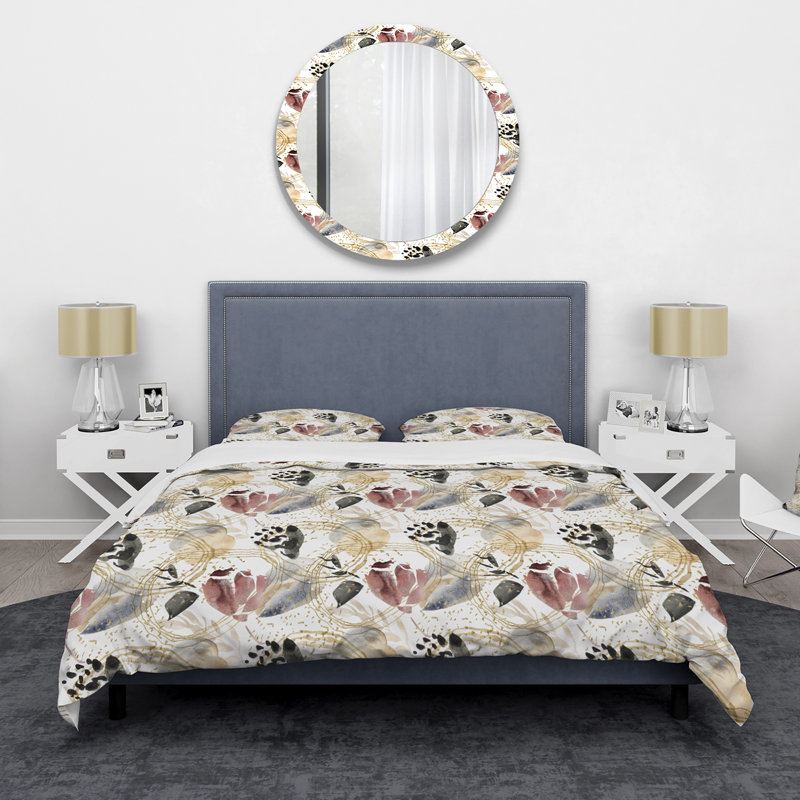 Ensemble de housse de couette en microfibre 3 pièces, Housse de couette simple + 1 taie décorative stan